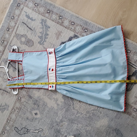 NWT Stitchy Fish Girls Patriotic Embroidered Ice Pop Summer Dress Sz7 - Picture 5 of 9